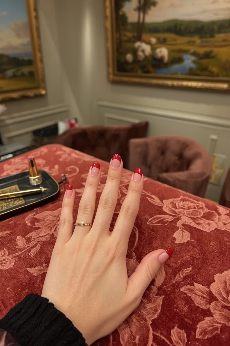 Glamorous French Tip Manicure