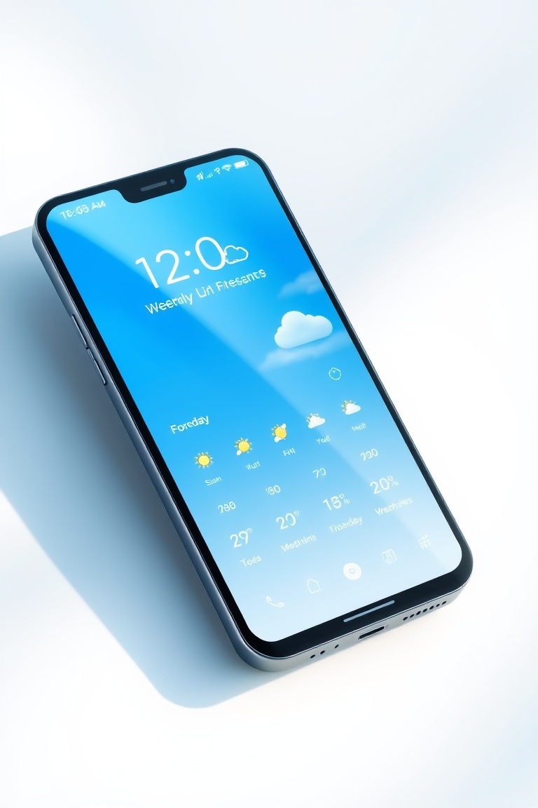 Glassmorphism Weather App UI Concept