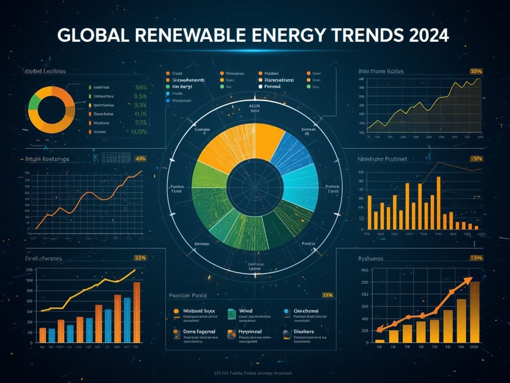 Global Renewable Energy Trends 2024 – Data Visualization Infographic