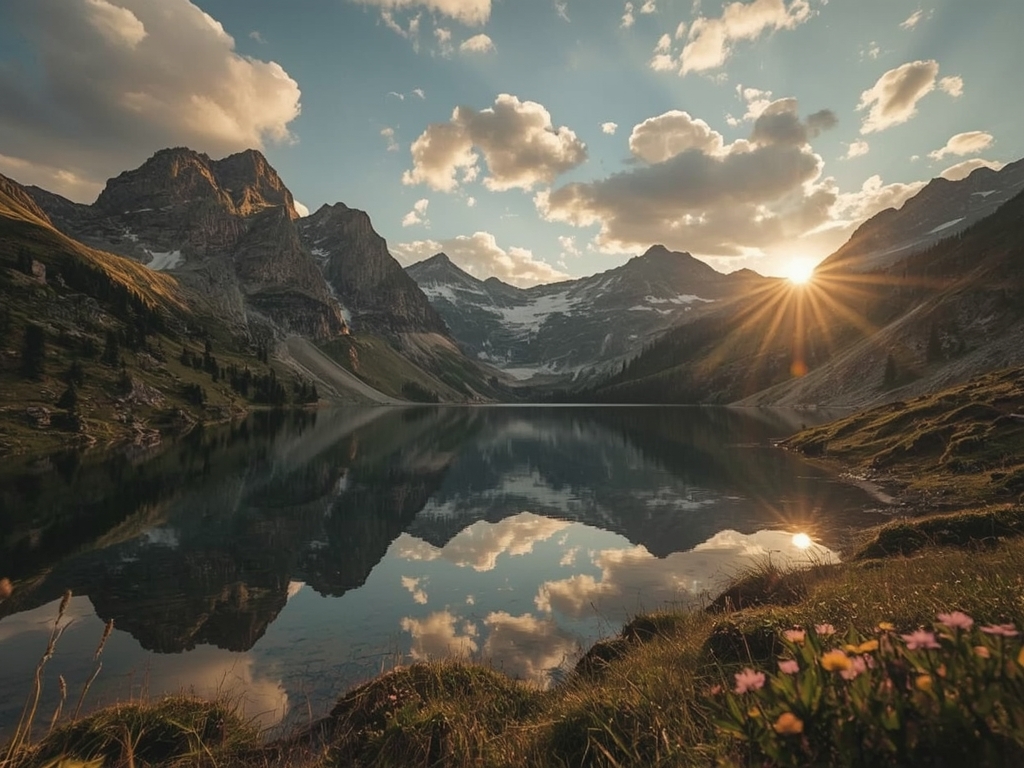 Golden Alpine Serenity