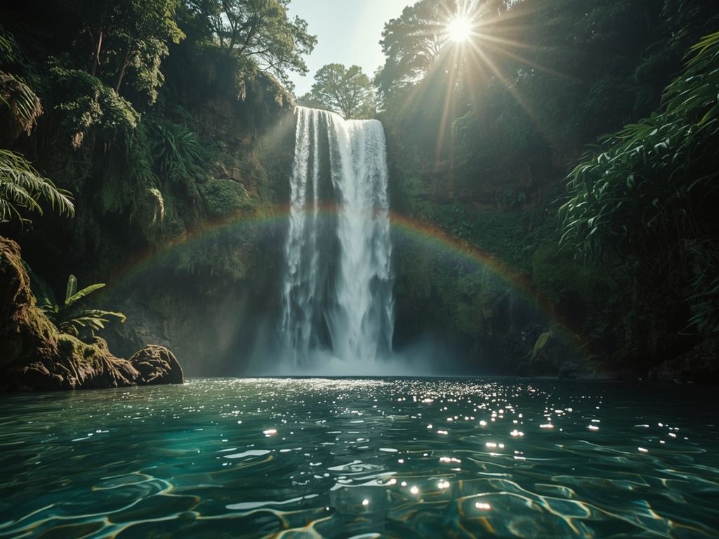 Golden Cascade of Serenity