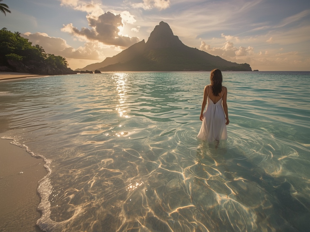 Golden Dawn on a Tropical Isle
