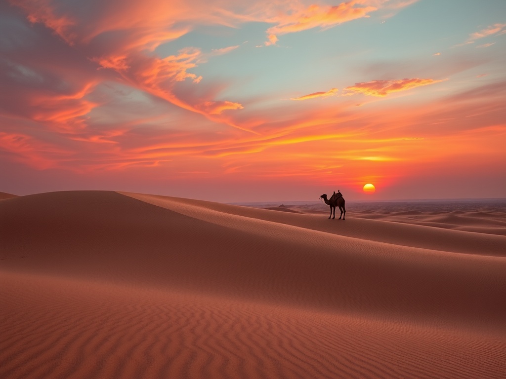 Golden Dunes at Sunset