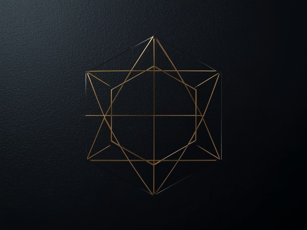Golden Hex Symmetry Logo
