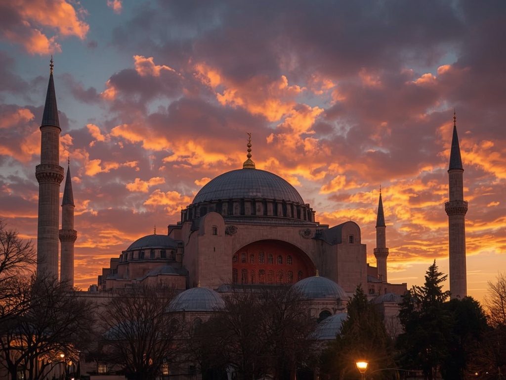 Golden Hour at Hagia Sophia