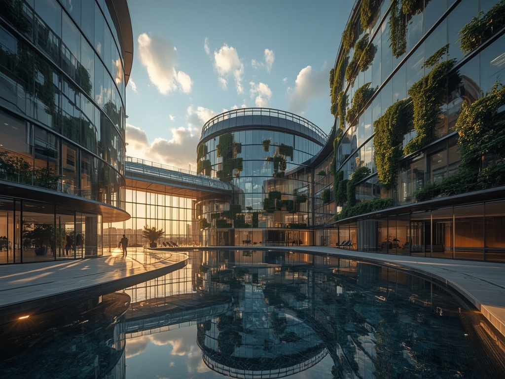 Golden Hour at the Skyward Oasis