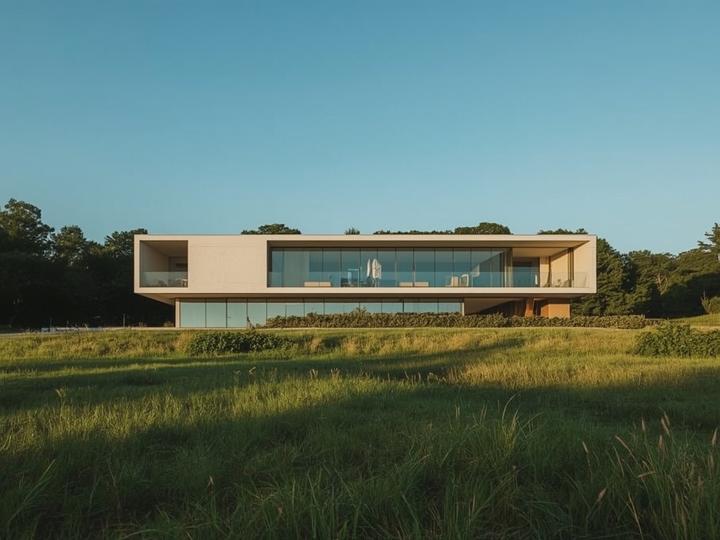 Golden Hour Glass House