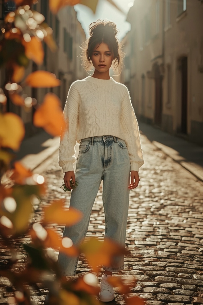 Golden Hour in Cobblestone Dreams