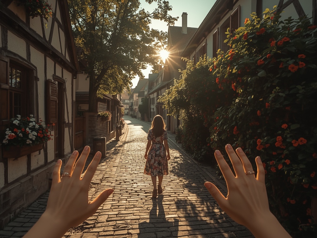Golden Hour in the Old World: A Stroll Through Time