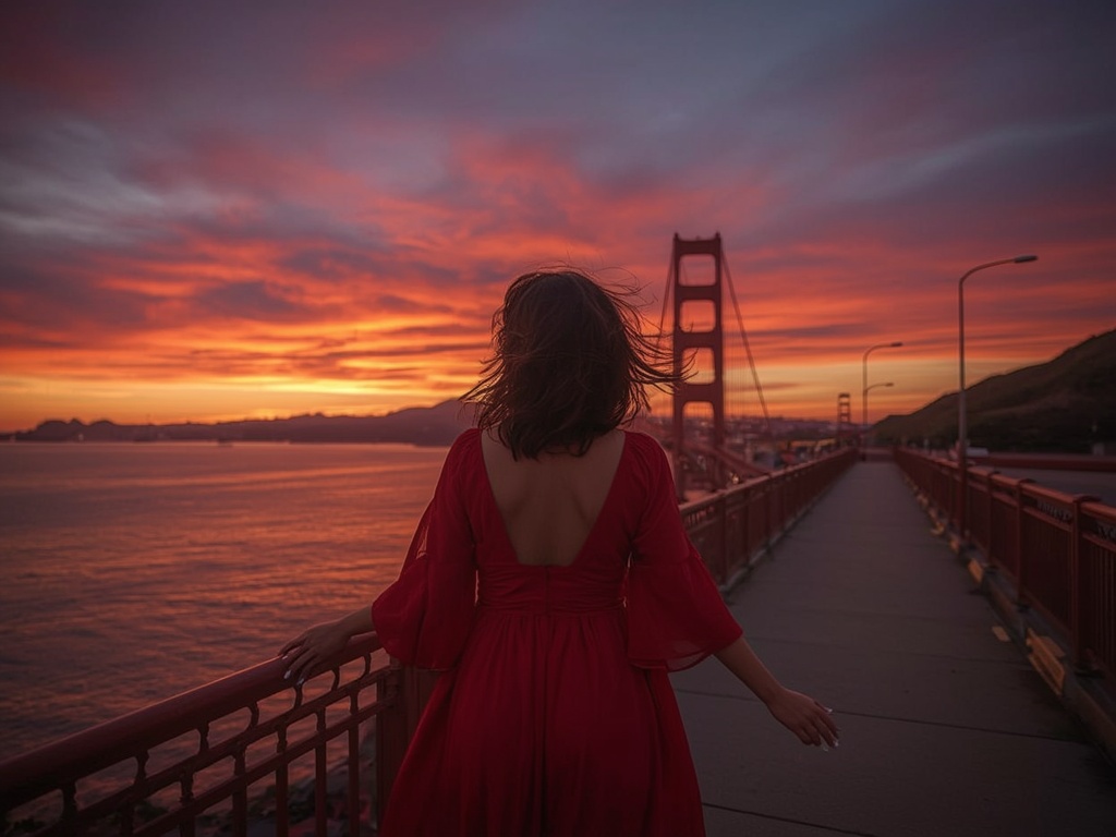 Golden Hour Over the Golden Gate