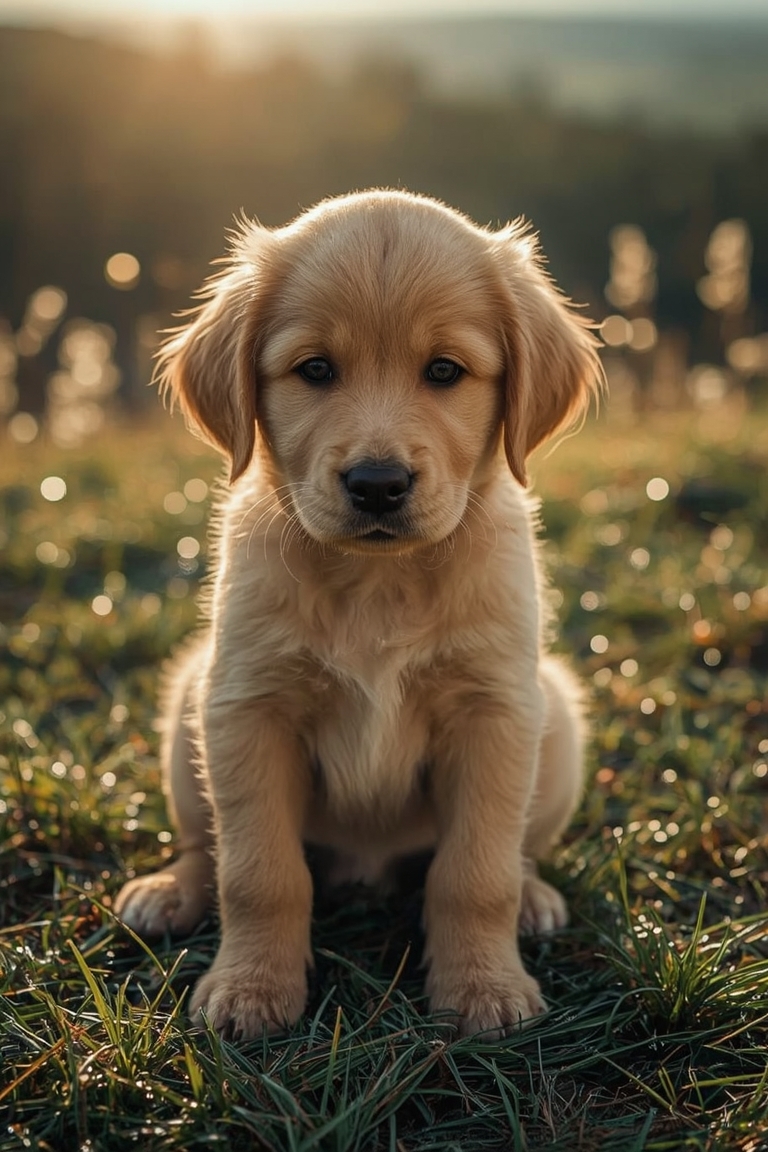 Golden Hour Puppy