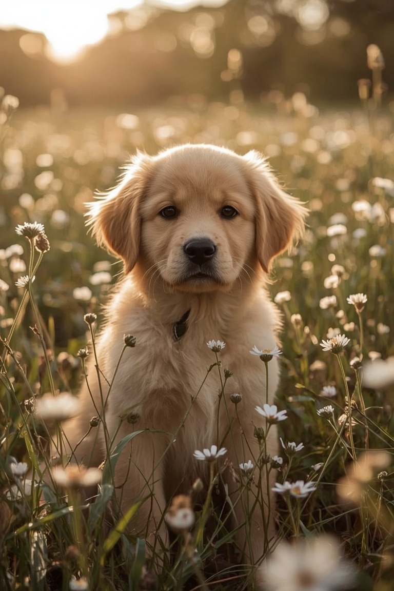 Golden Hour Puppy