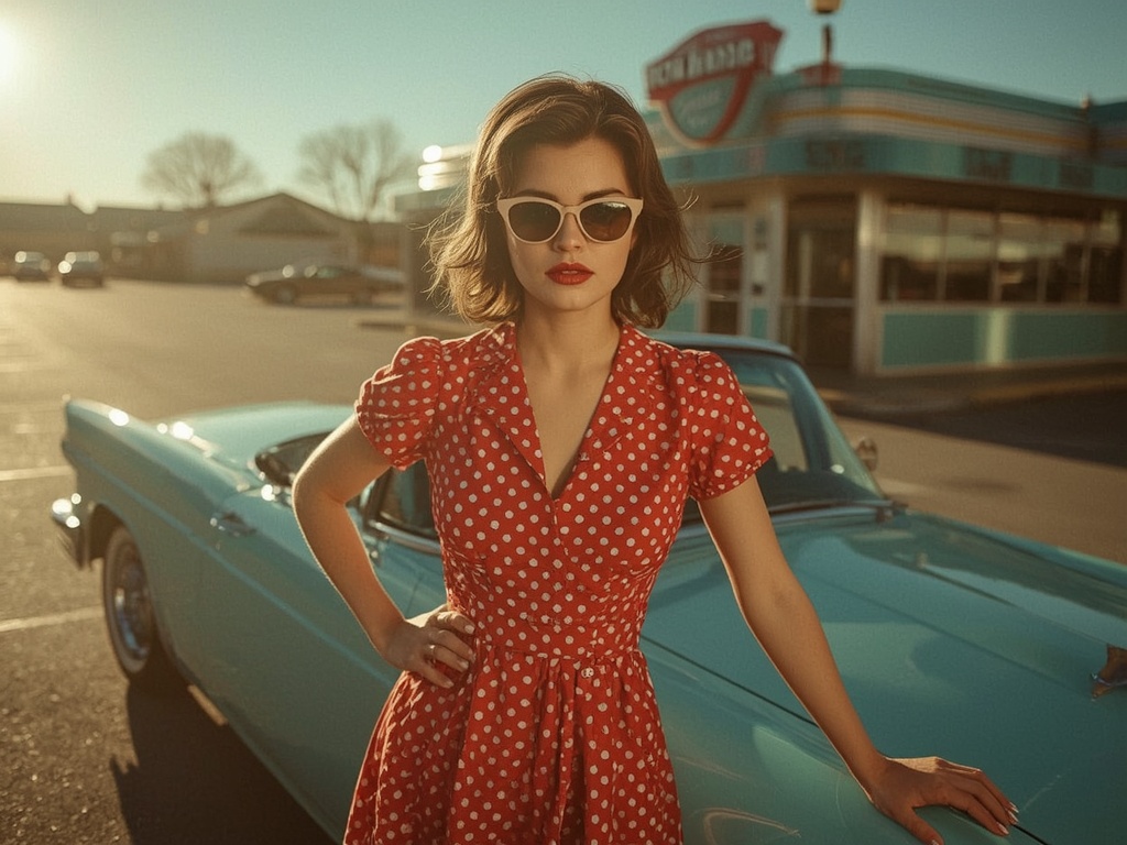 Golden Hour Retro Glamour