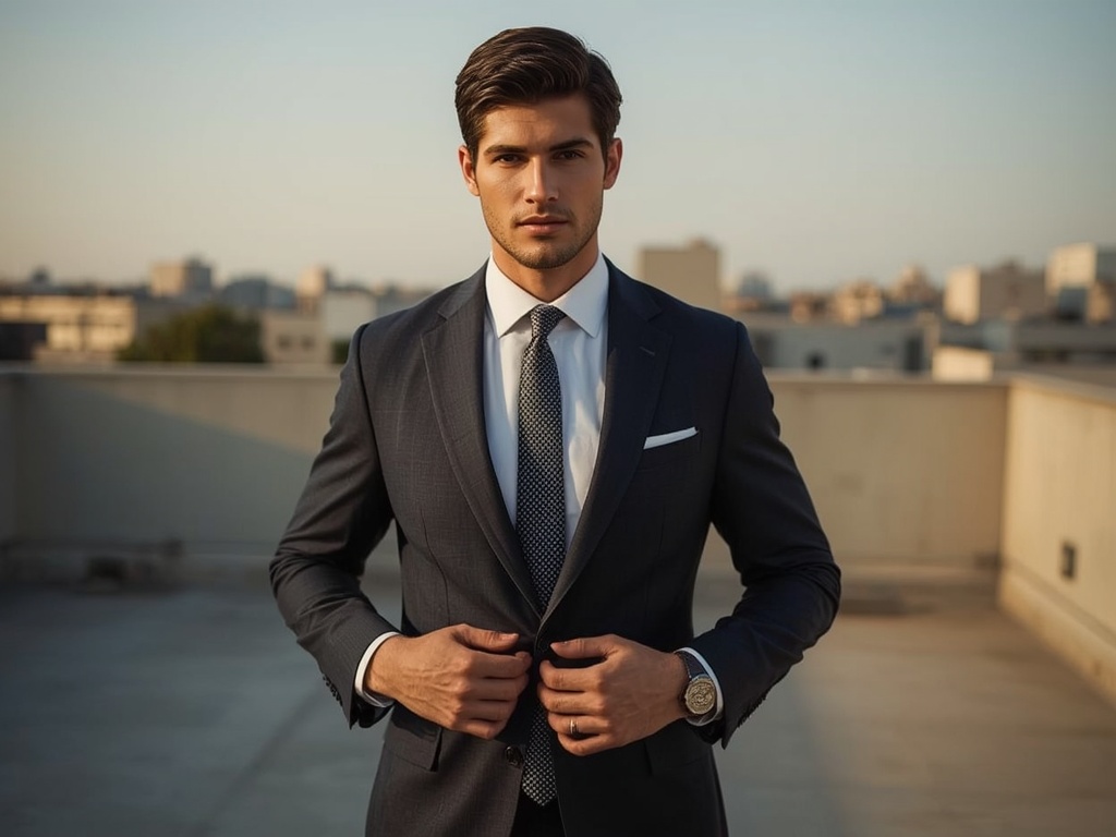 Golden Hour Tailored Elegance