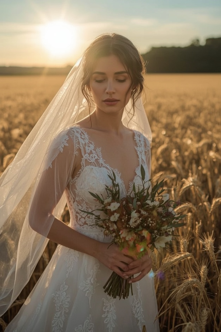 Golden Hours: A Whimsical Bride