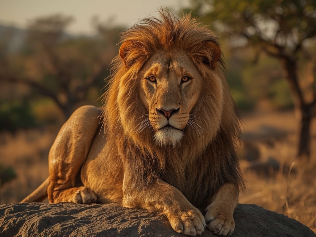 Golden King of the Savanna