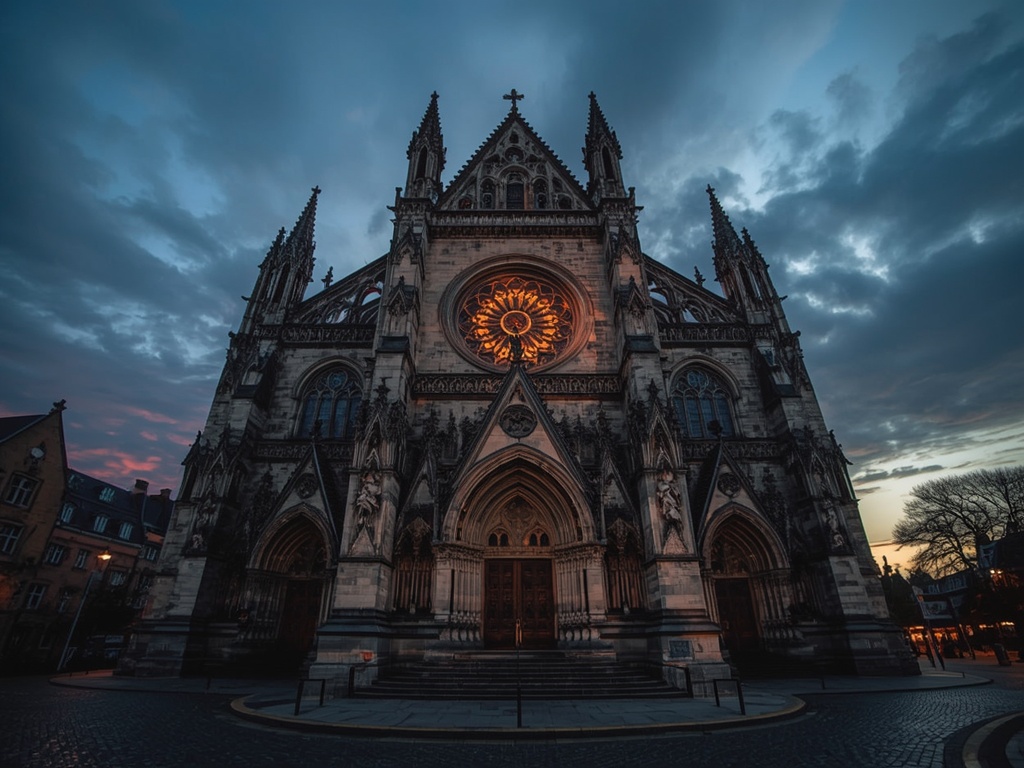 Gothic Grandeur at Dusk
