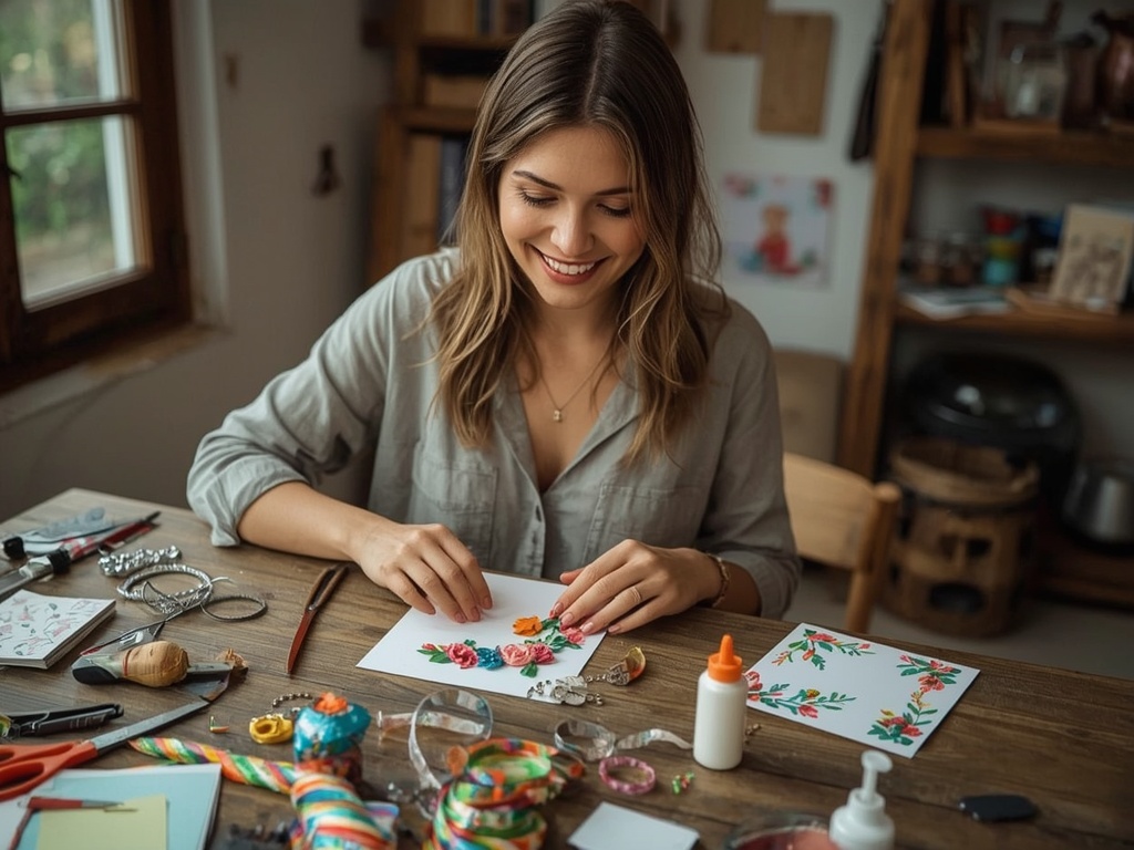 Handmade Paper Quilling Card Creation