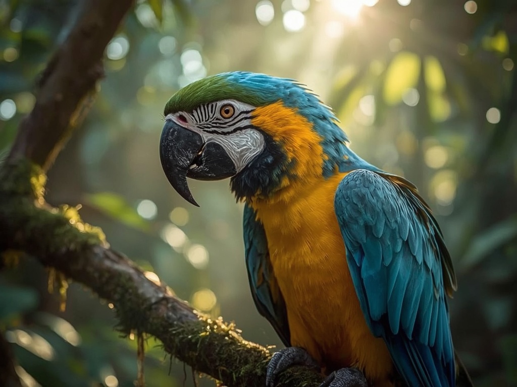 Iridescent Majesty: The Blue-and-Gold Macaw