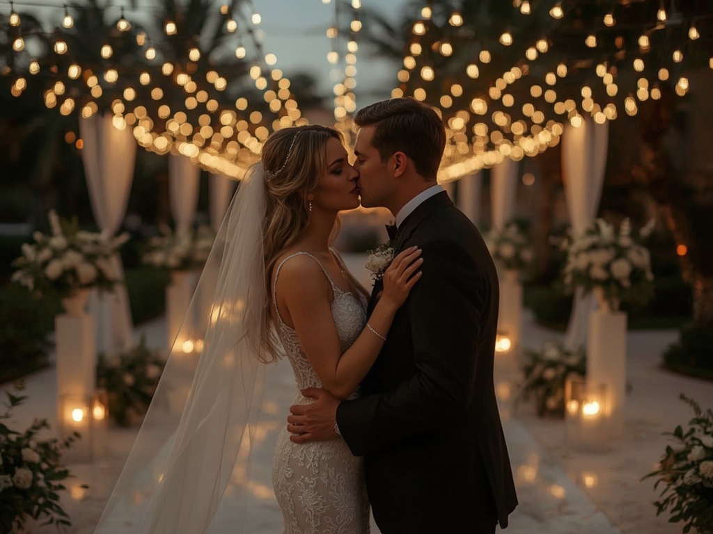 Kiss of Eternity: A Romantic Wedding Glow