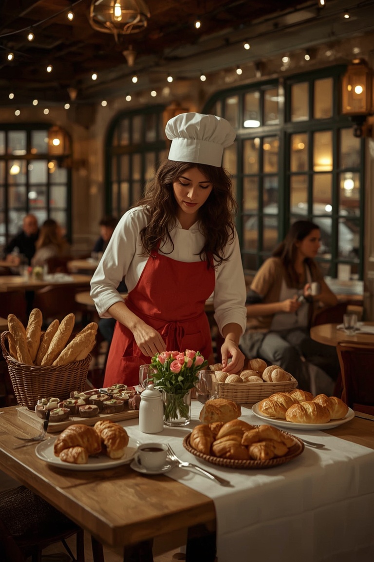 La Vie en Rose: A French Bistro Scene