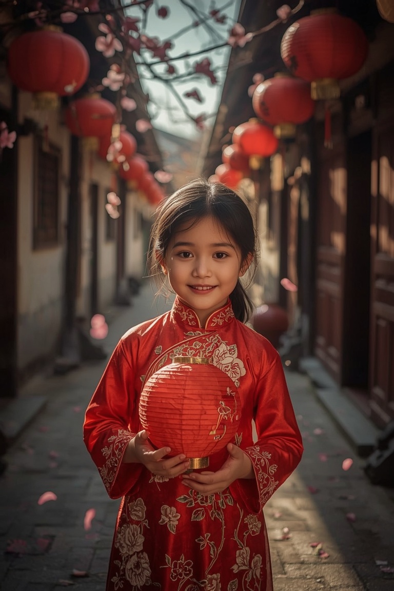Lantern Light in the Ancient Alley