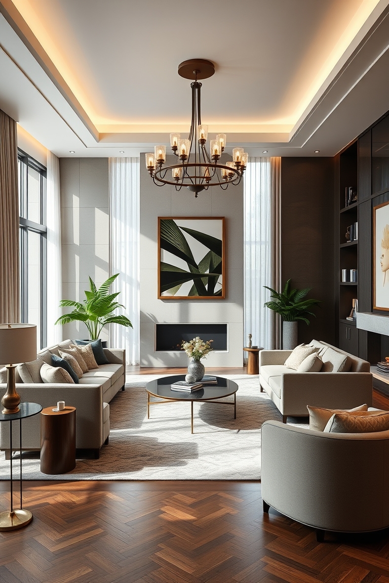 Elegant Living Room Decor Interior