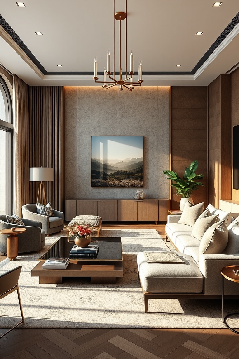 Elegant Living Room Decor Interior