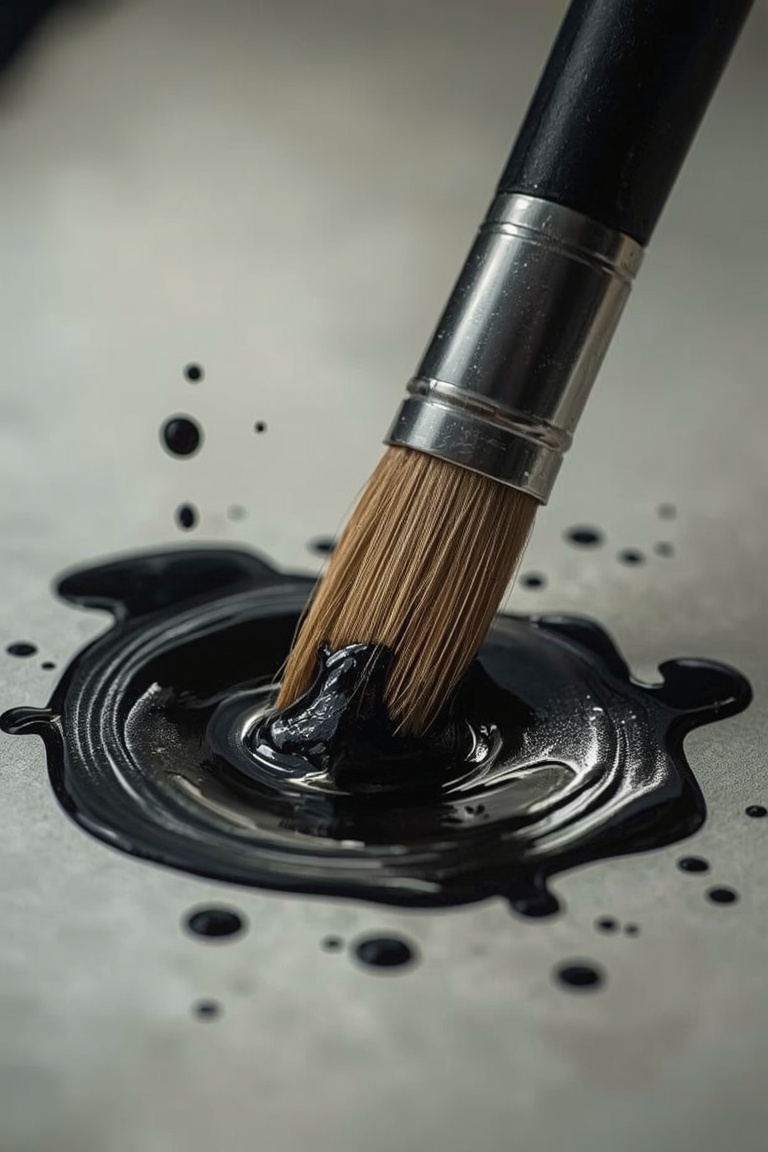 Majestic Brushstroke in Ink