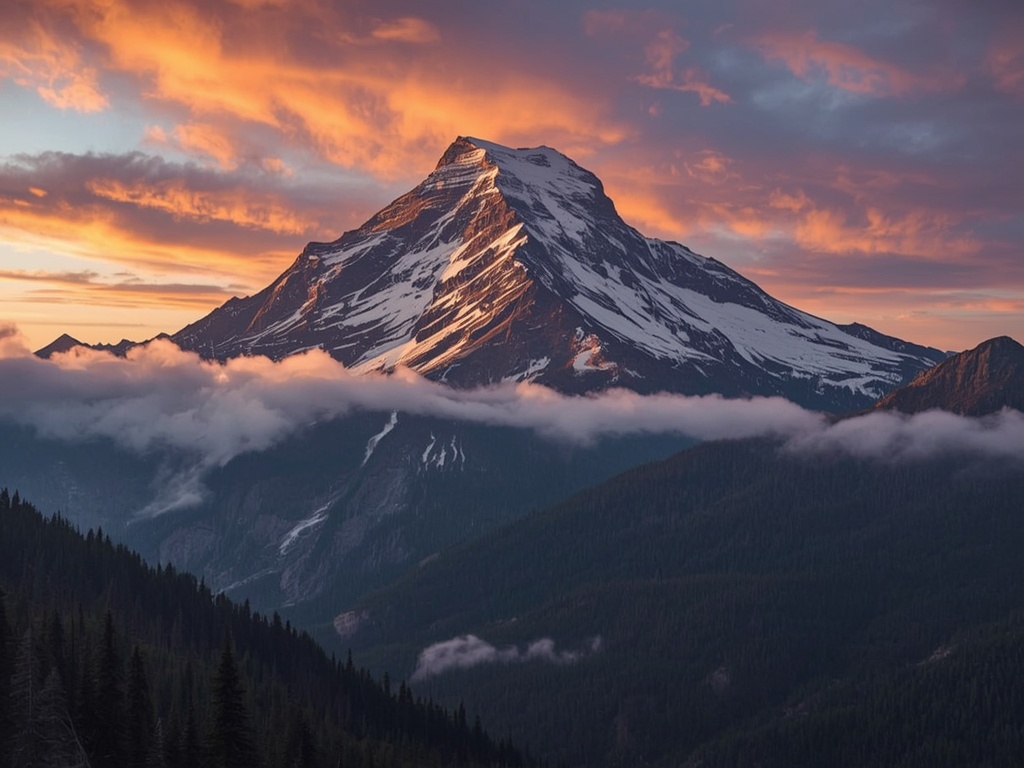 Majestic Dawn Over the Peaks