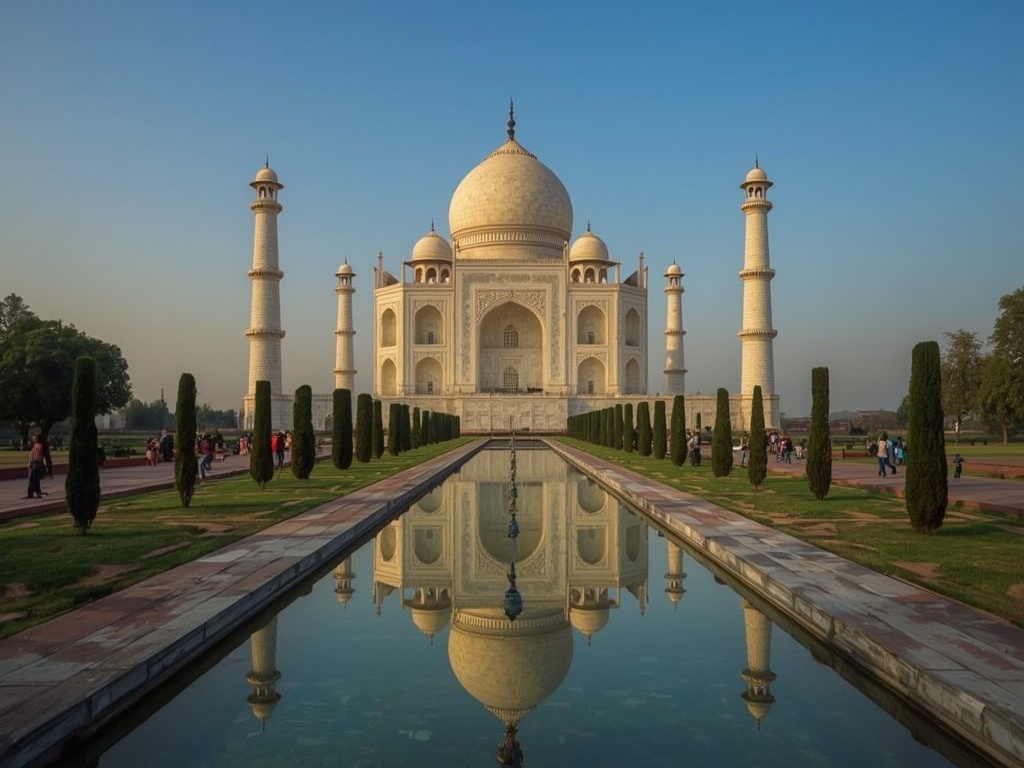 Majestic Sunrise Over the Taj Mahal