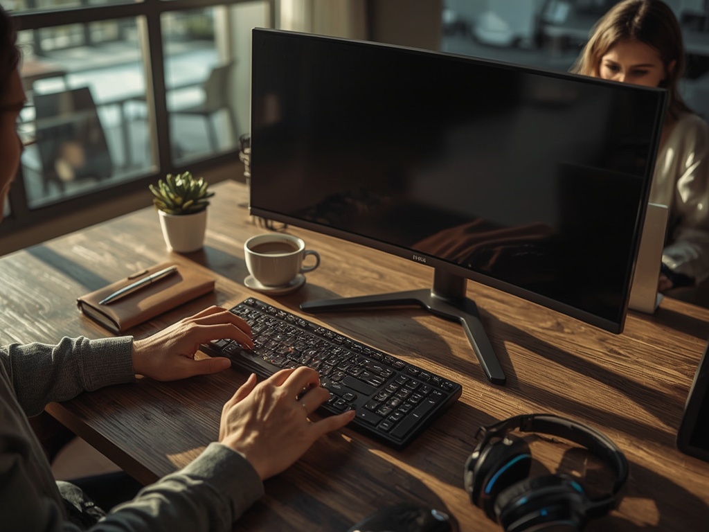 Minimalist Productivity Desk Setup