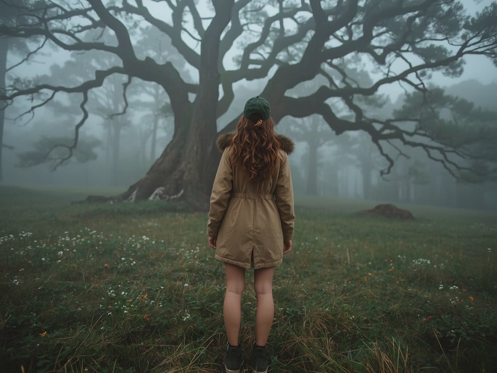 Misty Dawn in the Forest