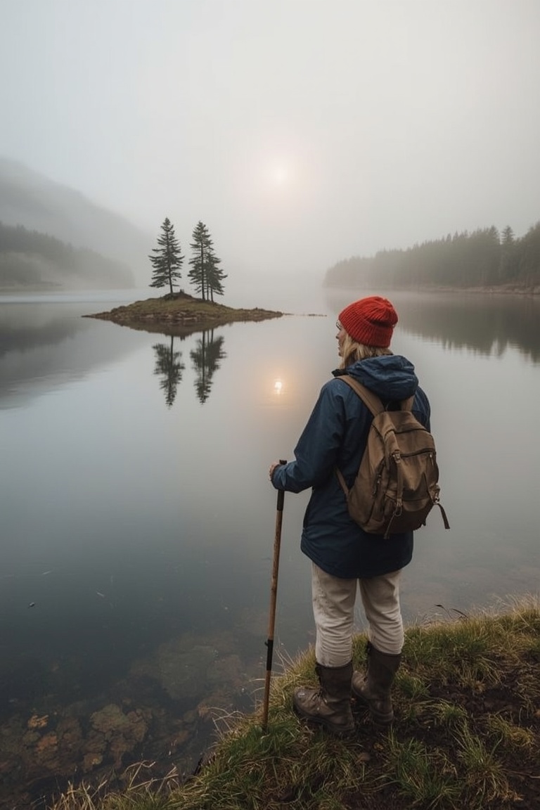 Misty Morning on a Scottish Loch