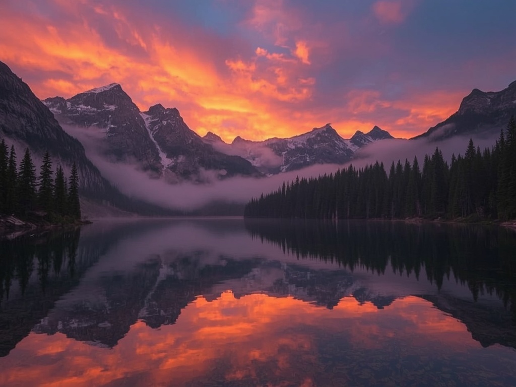 Misty Mountain Dawn