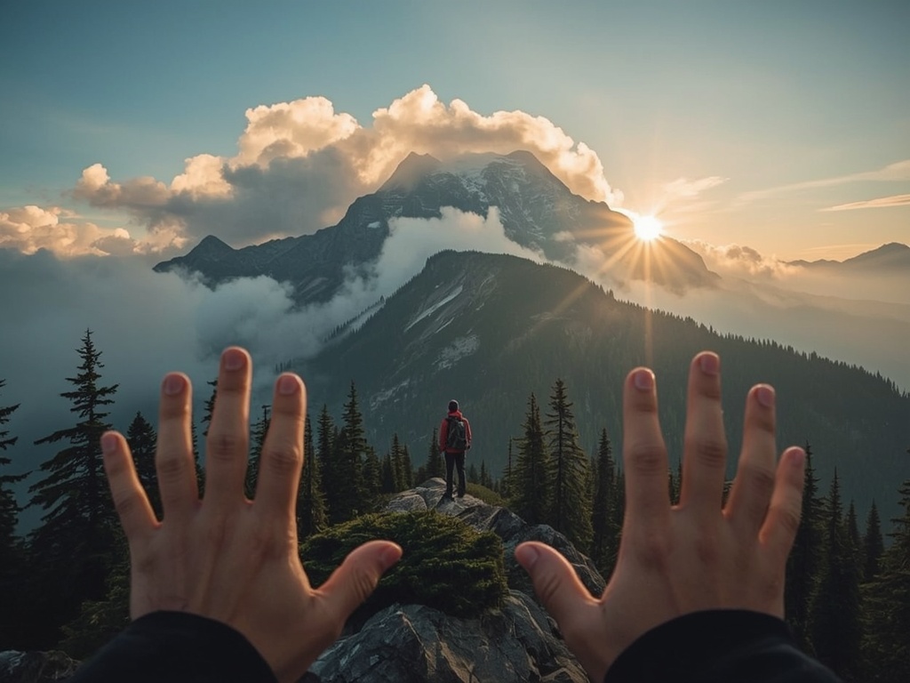 Misty Mountain Sunrise