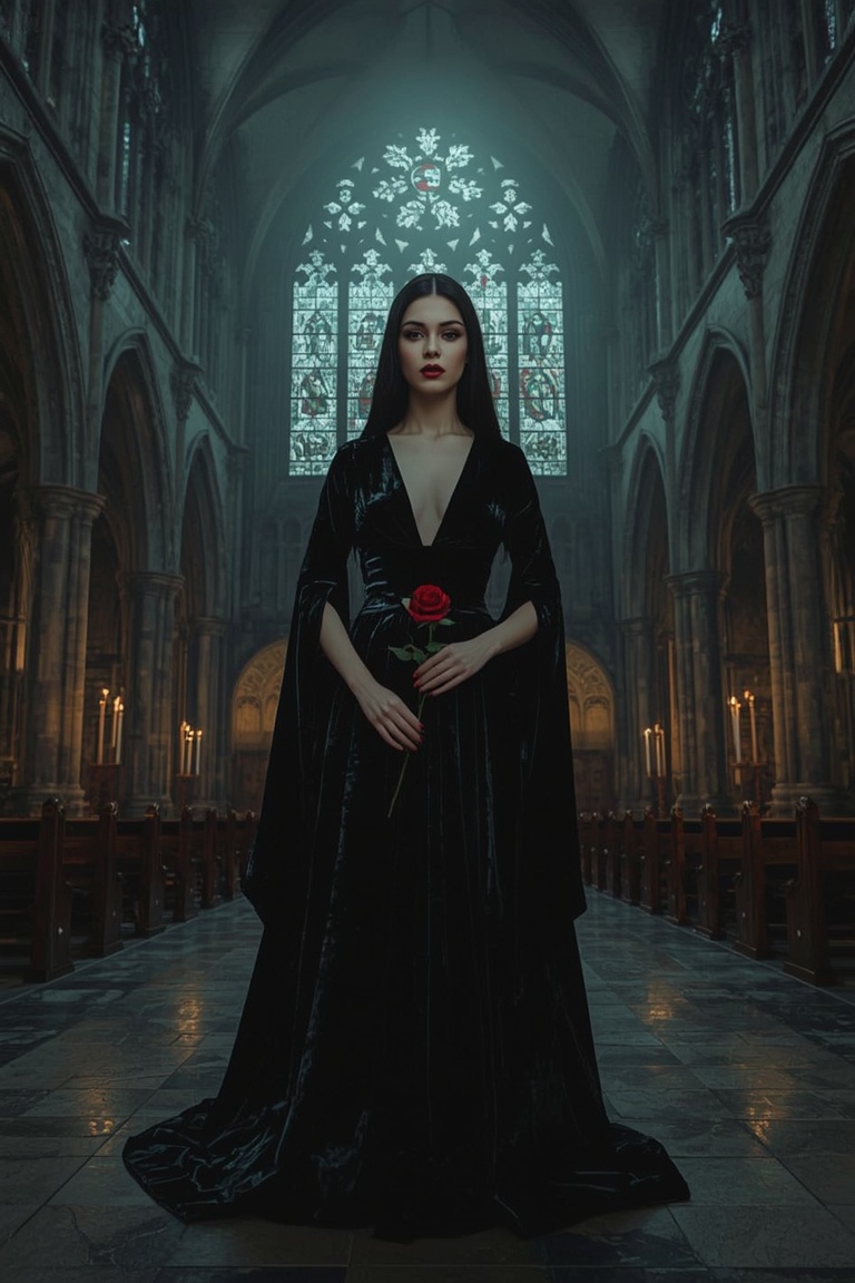 Moonlit Elegance in the Gothic Cathedral