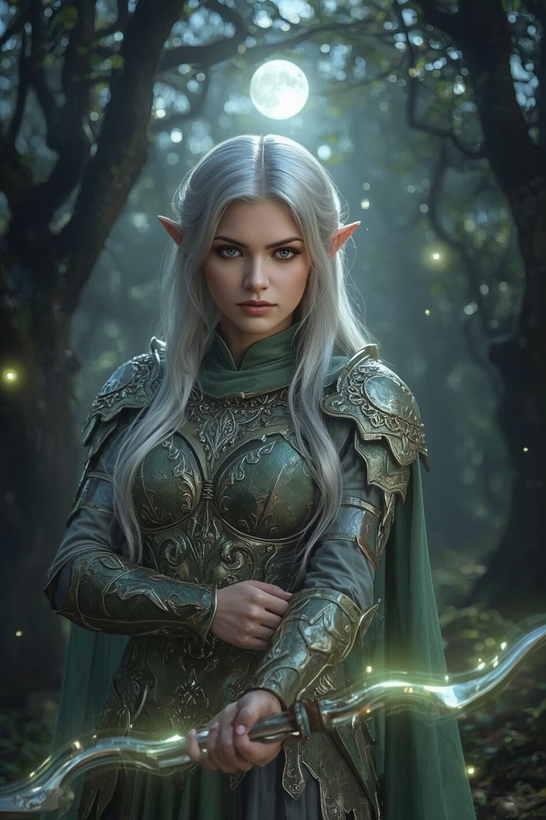 Moonlit Elven Guardian