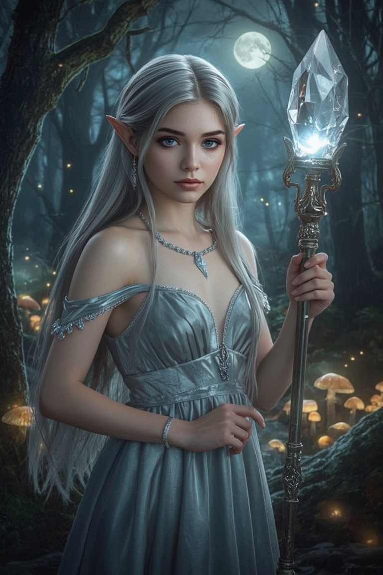 Moonlit Enchantress of the Mystic Wood