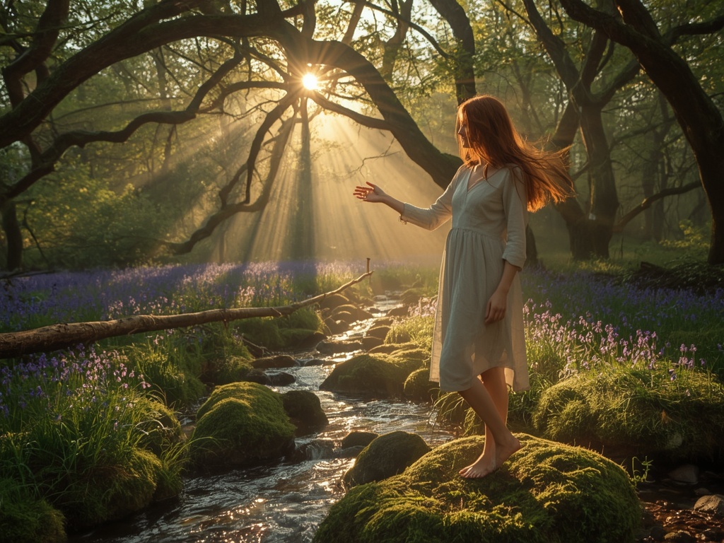 Morning Light in the Enchanted Woods
