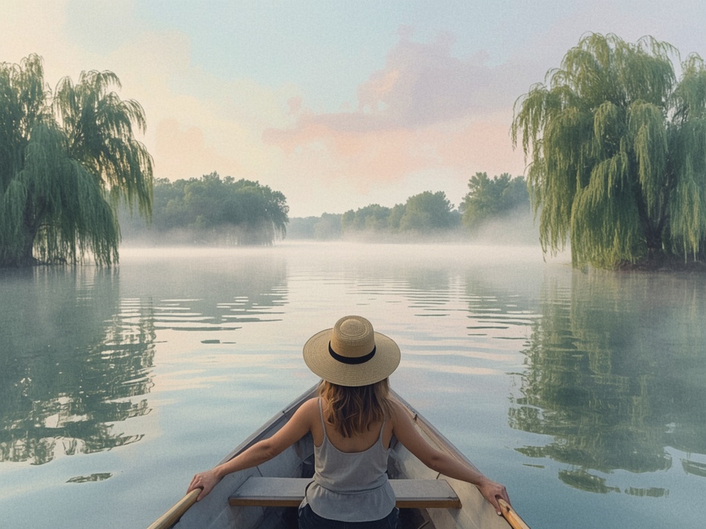 Morning Mist on Willow Lake