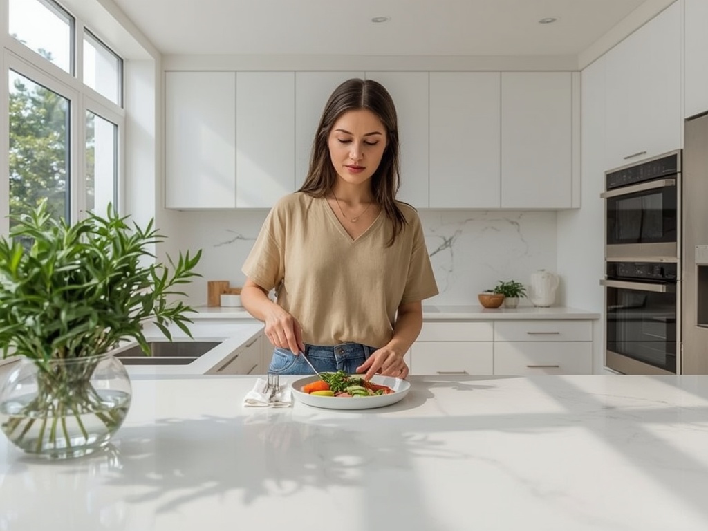 Morning Serenity in a Modern Kitchen