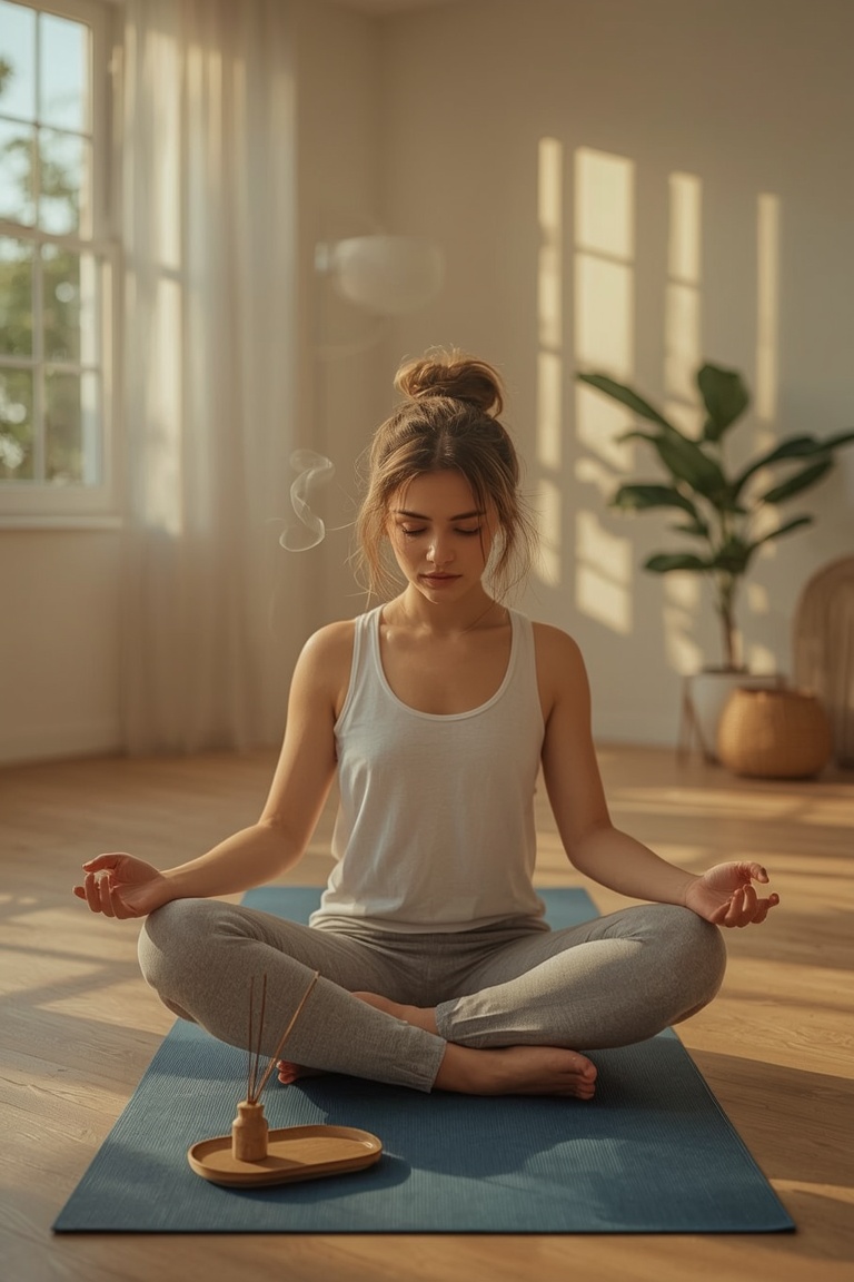 Morning Serenity: The Lotus Pose
