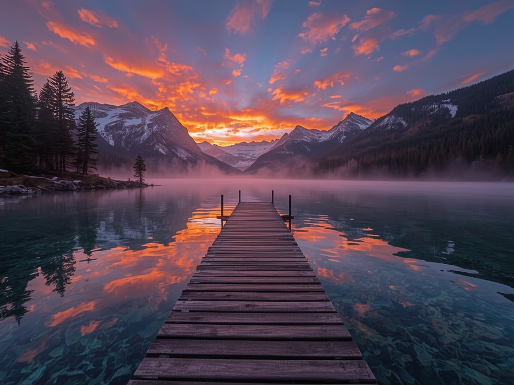 Mountain Lake Serenity