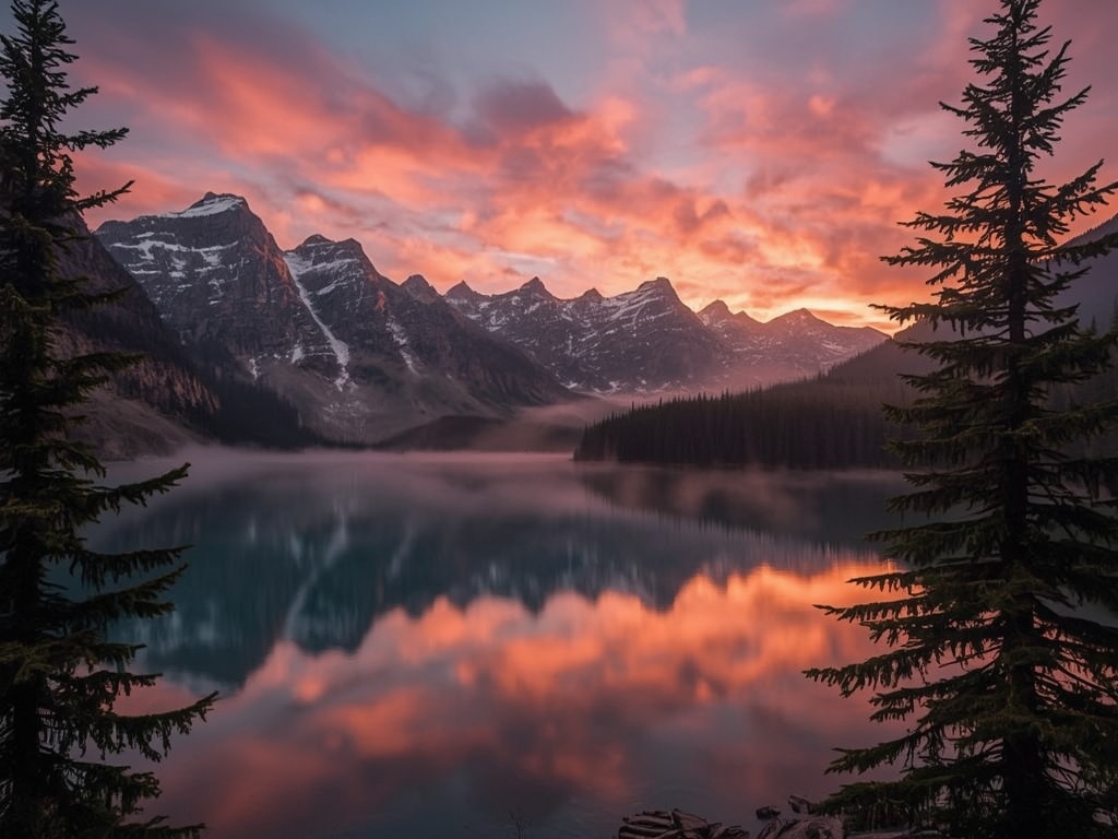 Mountain Lake Sunrise