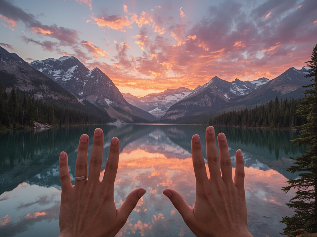 Mountain Serenity at Dawn
