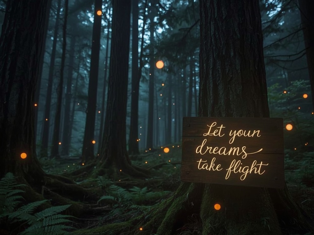 Mystical Forest Inspirational Quote