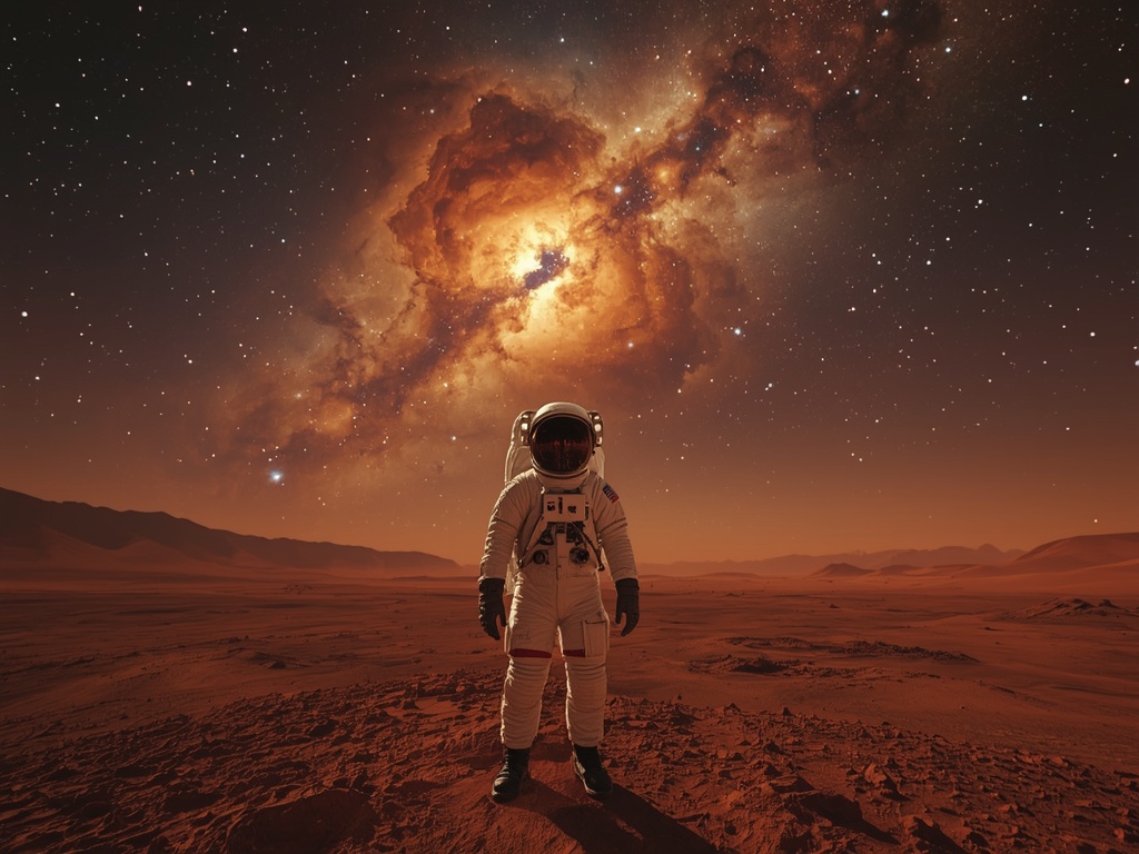 Nebula Gaze on Mars