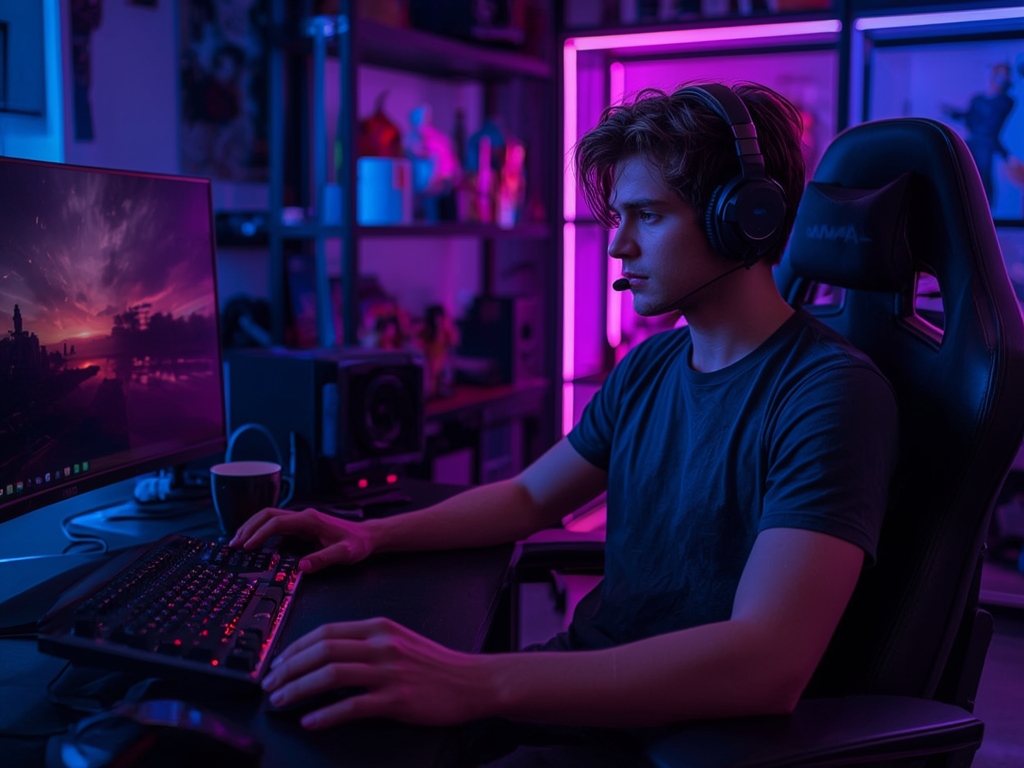 Neon Battlestation: The Ultimate Gaming Setup