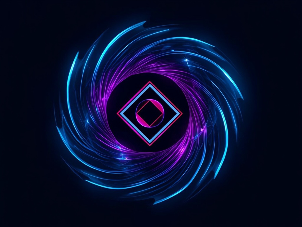 Neon Diamond Vortex